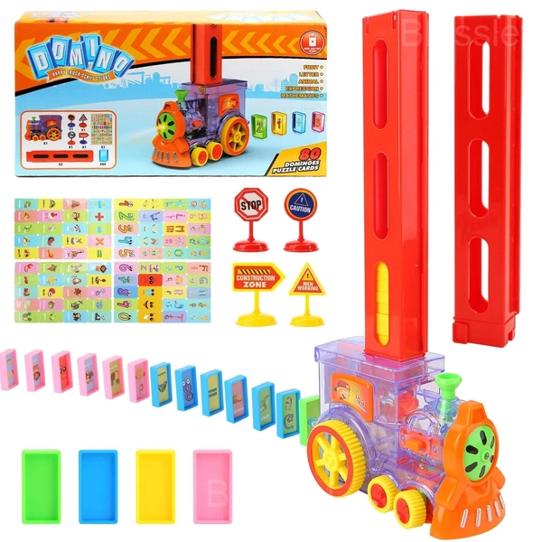 Automatic Domino Train Educational Toy for Kids - STEM Learning Fun