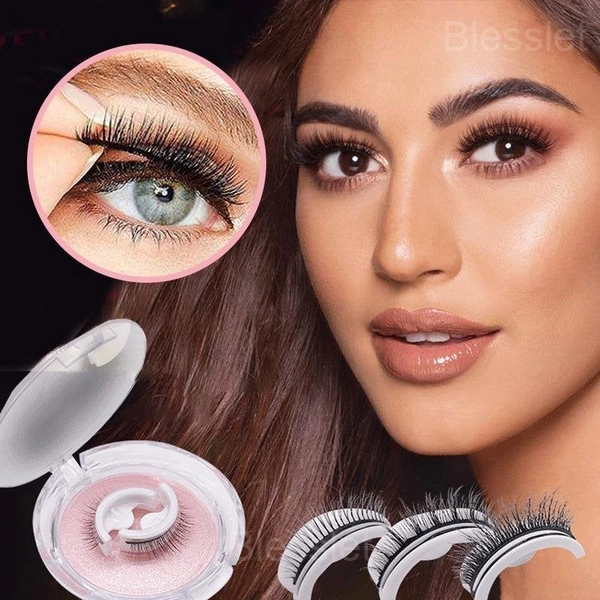 Reusable Self-Adhesive False Eyelashes – No Glue Needed, Natural Look