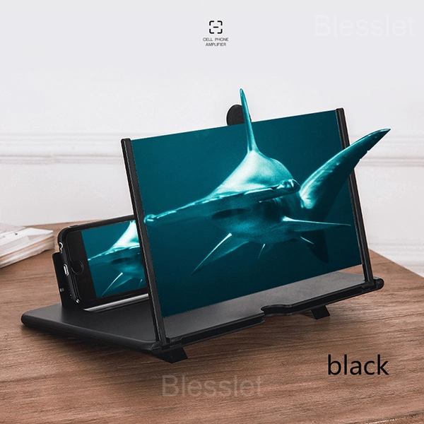 2024 HD Screen Magnifier for Smartphones – Portable Phone Amplifier - 🔥12 inch, Black