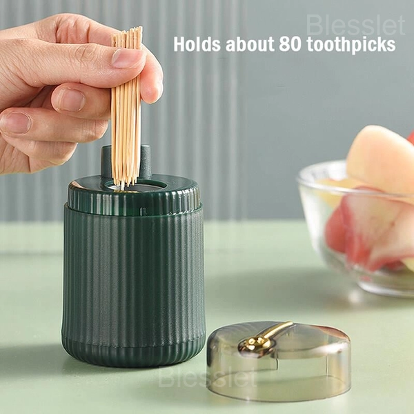 Automatic Pop-Up Toothpick Dispenser – Hygienic & Dust-Proof Design - Dark Green, 🔥98.9% Choose🔥BUY 5 GET 3 FREE（Get 8 pcs，SAVE $10 & FREE SHIPPING）