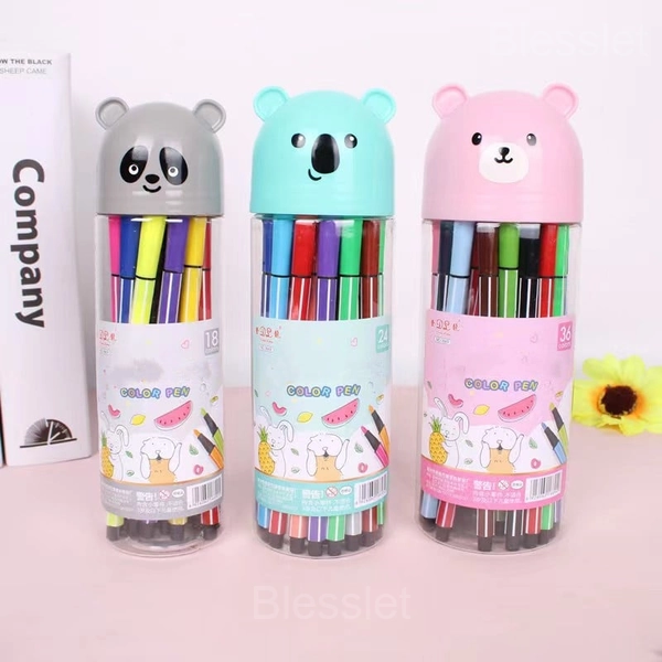 Children’s Drawing Roll – Reusable Wall Sticker Art Kit with Crayons - Painting Partner - 24 color watercolor pencils🌈