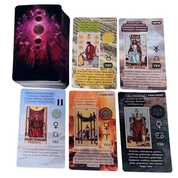 Beginner-Friendly Rider Waite Tarot Cards Set with Guidebook