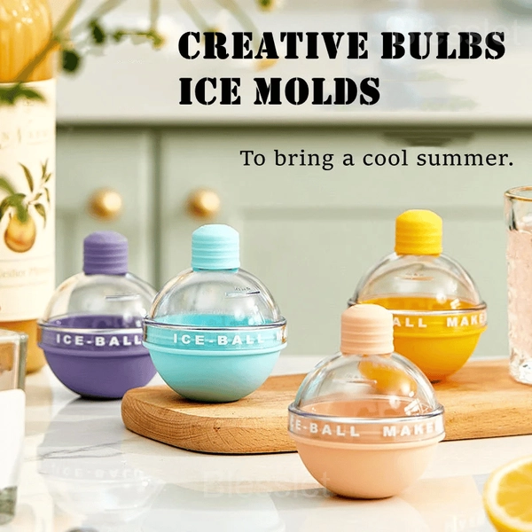 Light Bulb Ice Molds - Food-Grade Silicone & AS, Easy Release