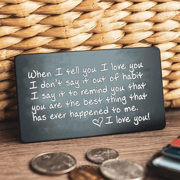 Mini Laser Engraved Wallet Card – Personalized Commemorative Gift