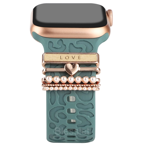 Luxury Decorative Rings for Apple & Samsung Silicone Watch Bands