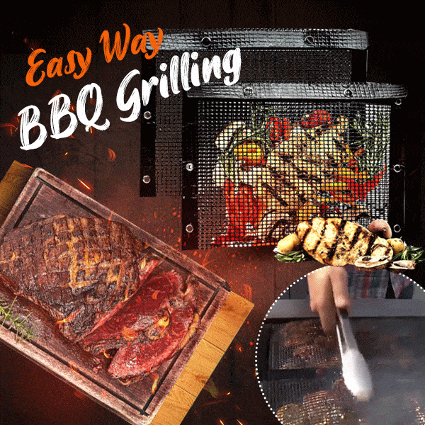 Reusable Non-Stick BBQ Mesh Grilling Bags for Easy Clean Cooking