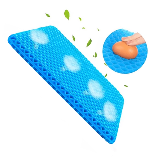 Pressure Relief Gel Seat Cushion for Office, Car & Home Comfort