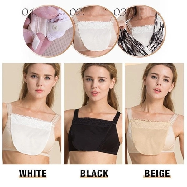 Lace Anti-Peep Invisible Bra Clips for Comfortable Chest Coverage