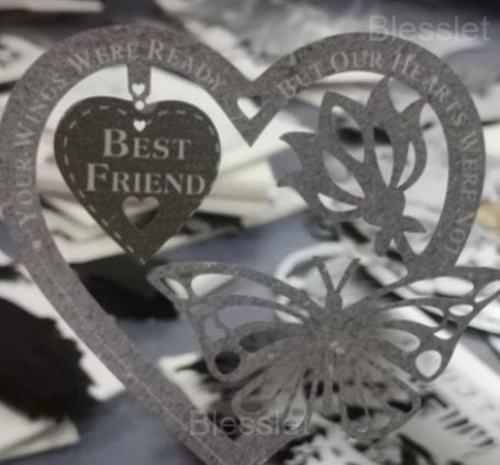 Memorial Butterfly Garden Plaque - Heartfelt Tribute Ornament - FRIEND