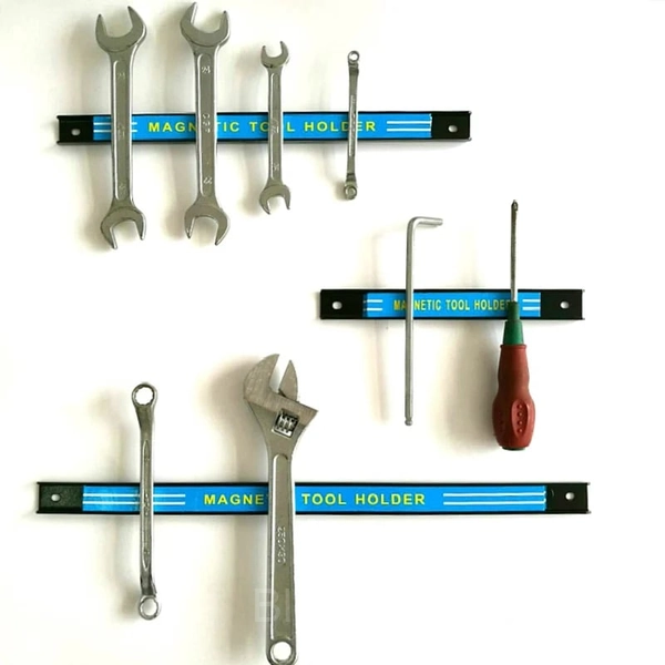 Strong Magnetic Tool Holder Bar for Efficient Tool Storage - 12 inches