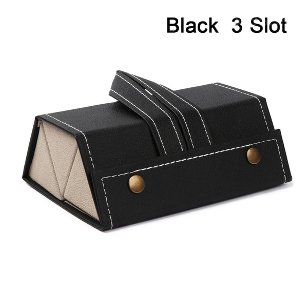 6-Slot Travel Sunglasses Organizer Case with Portable Design - Black(3 SLOT), BUY 2 FREE VIP SHIPPING🔥