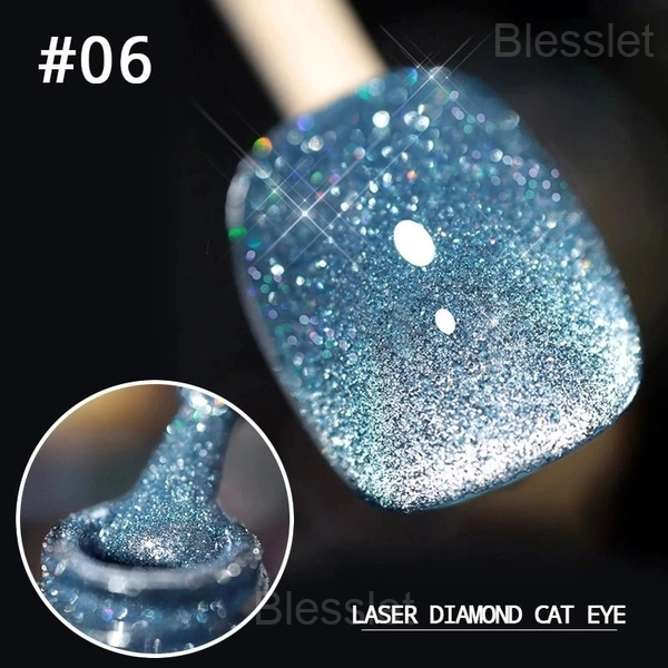 Laser Diamond Cat Eye Nail Polish – Long-Lasting & Sparkling Shine - 🔥#06