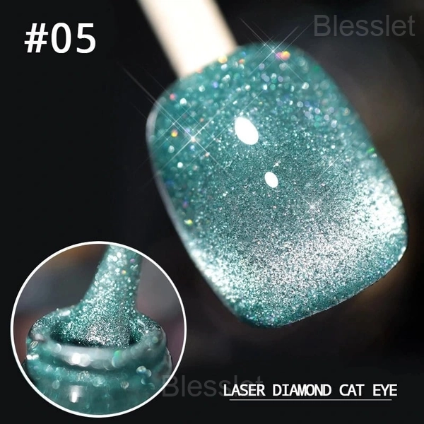 Laser Diamond Cat Eye Nail Polish – Long-Lasting & Sparkling Shine - #05