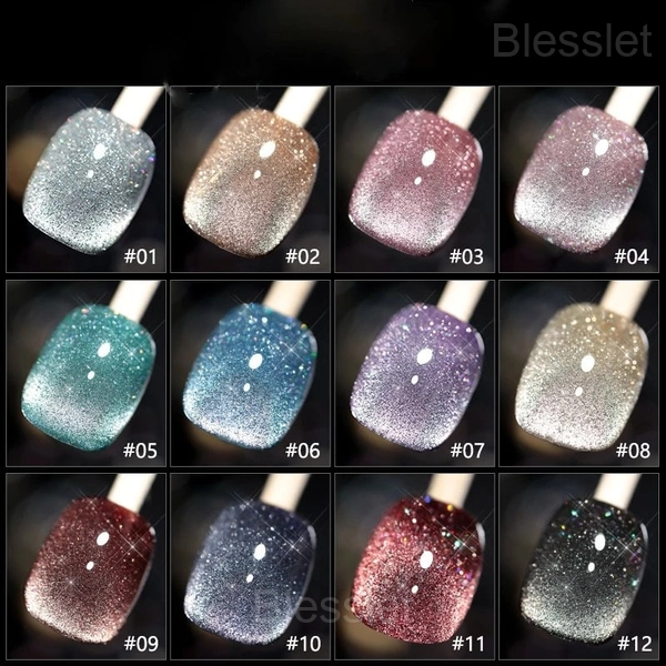 Laser Diamond Cat Eye Nail Polish – Long-Lasting & Sparkling Shine - 🔥#07-#12（6PCS&SAVE $15)