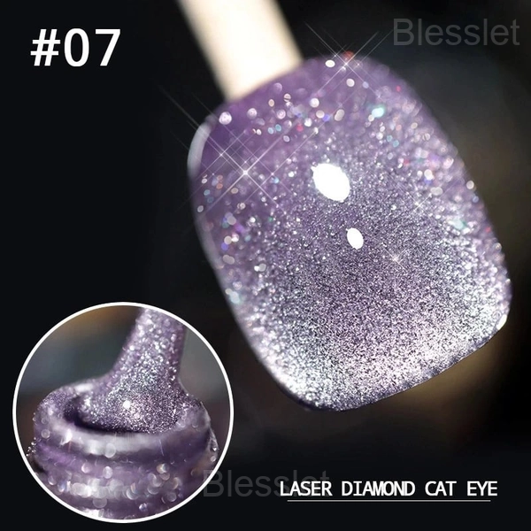 Laser Diamond Cat Eye Nail Polish – Long-Lasting & Sparkling Shine - #07
