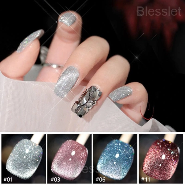 Laser Diamond Cat Eye Nail Polish – Long-Lasting & Sparkling Shine