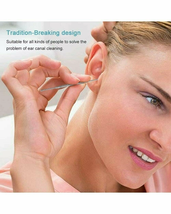 Innovative Stainless Steel Spring Earwax Cleaner Tool Set