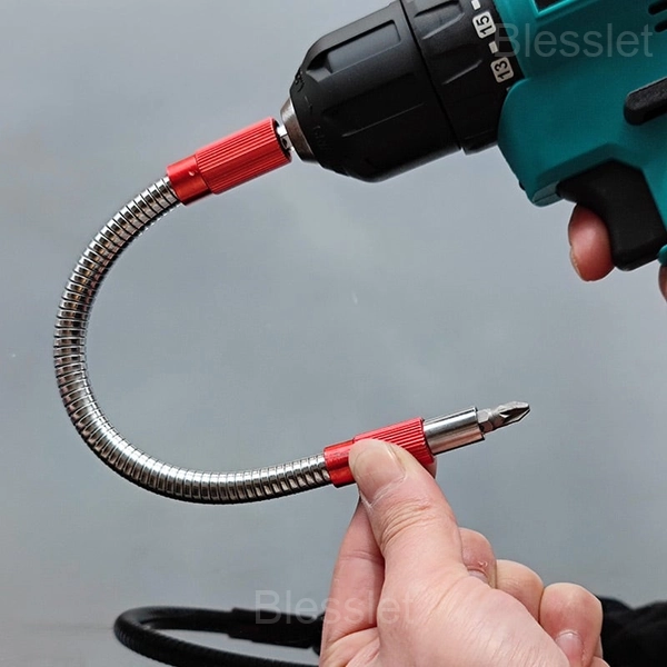 Flexible Hex Shank Drill Extension Bit Holder for Tight Spaces