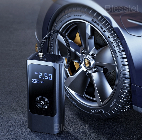 Portable Tire Inflator with 6000mAh Battery and LCD Display 150 PSI