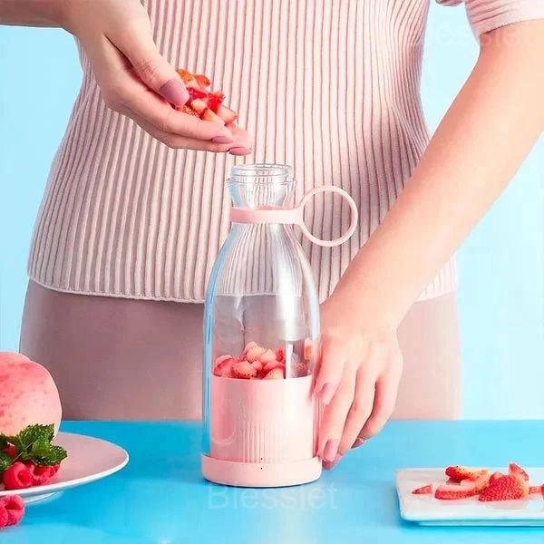 FreshJuice Portable Mini Blender - Wireless & Travel-Friendly - PINK, BUY 1