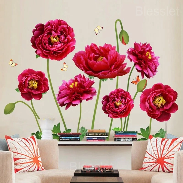 Floral 3D Wall Stickers – Waterproof Removable DIY Home Decor - #8