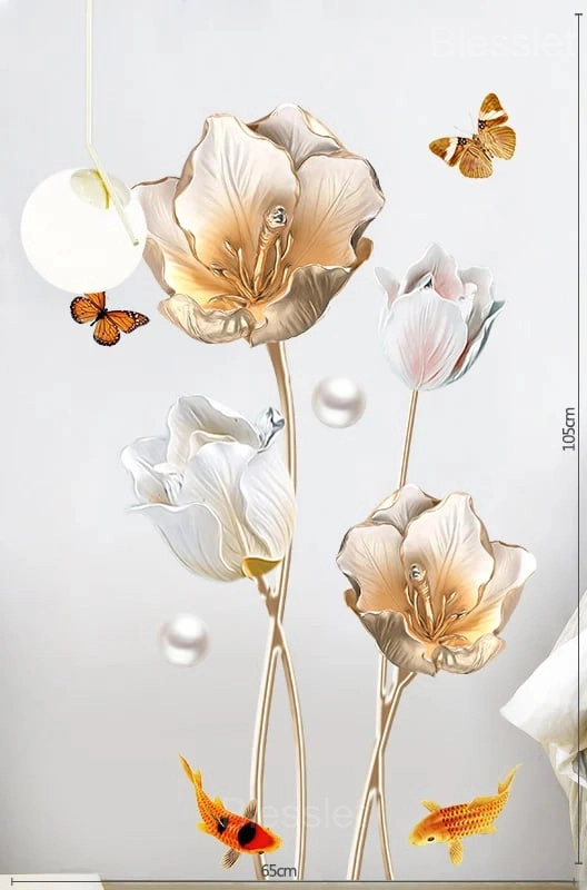 Floral 3D Wall Stickers – Waterproof Removable DIY Home Decor - 🔥#9