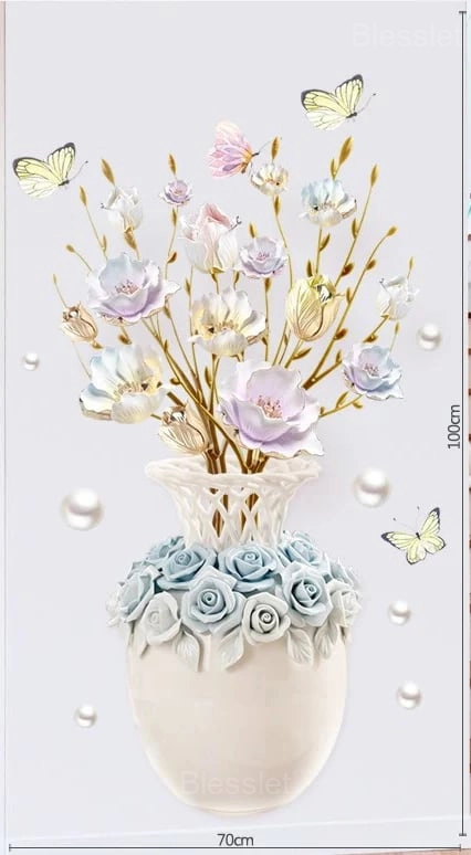 Floral 3D Wall Stickers – Waterproof Removable DIY Home Decor - #2