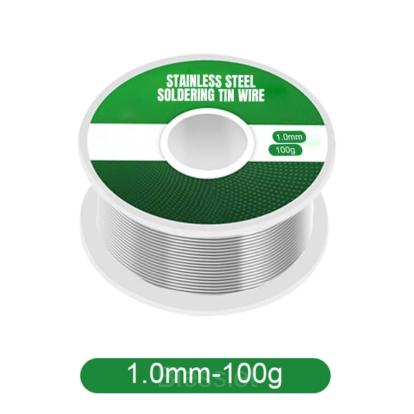 High Purity Aluminum & Stainless Steel Lighter Solder Wire - 1.0 Stainless steel solder wire 100g