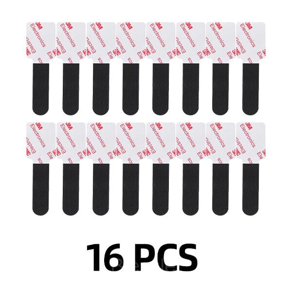 Reusable Self-Adhesive Velcro Cable Organizer Strap - 16 PCS
