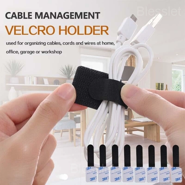 Reusable Self-Adhesive Velcro Cable Organizer Strap