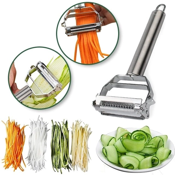Stainless Steel Multifunctional Vegetable Peeler - Sharp & Durable