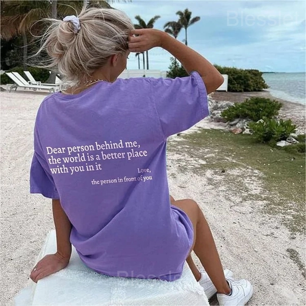 Dear Person Behind Me Unisex T-Shirt – Spread Kindness & Positivity