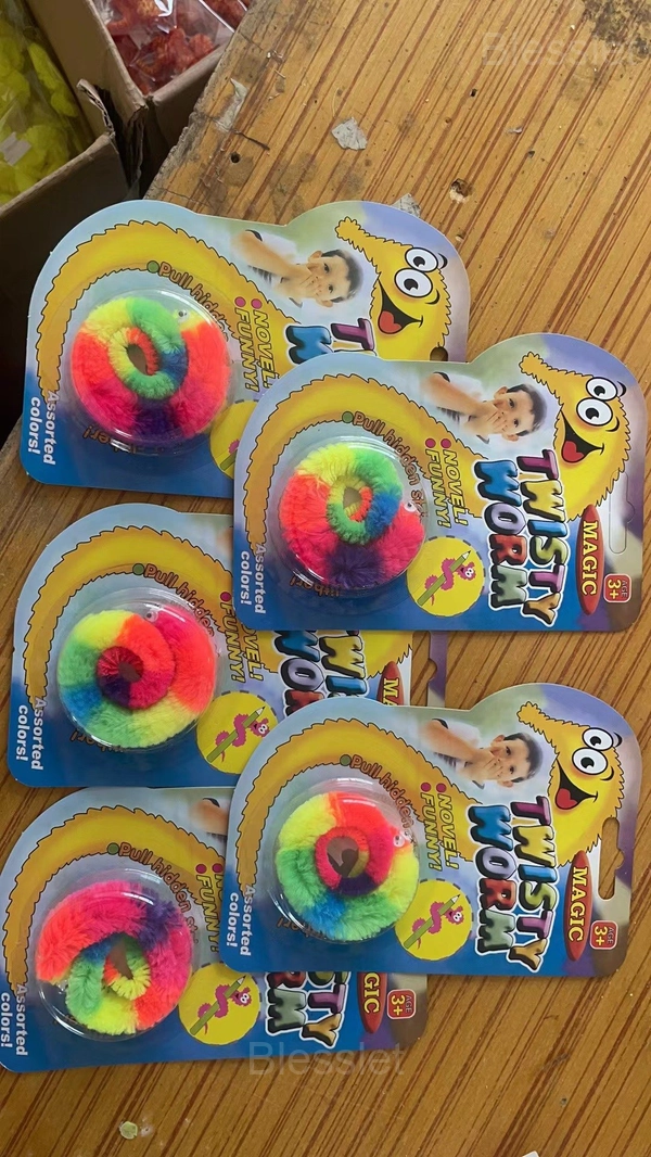Rainbow Magic Twisty Worm Plush Toy - Colorful Interactive Fun - rainbow colors