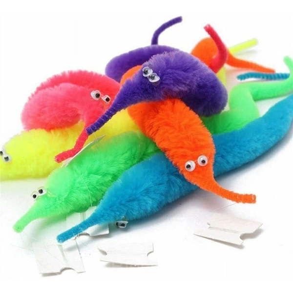 Rainbow Magic Twisty Worm Plush Toy - Colorful Interactive Fun