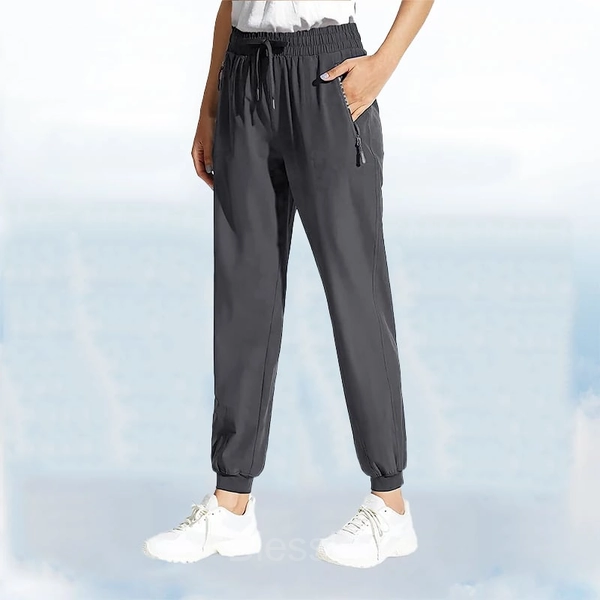 Unisex Plus Size Ultra Stretch Quick-Dry Performance Pants - GRAY (jogger), L
