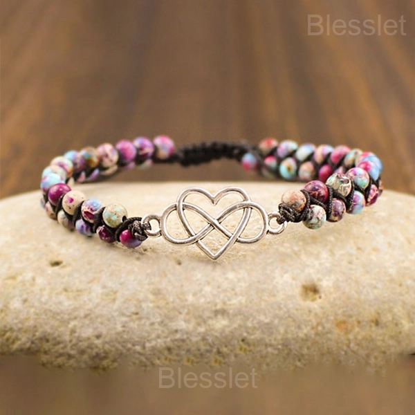 Adjustable Stainless Steel Beads Bracelet - For Granddaughter Gift