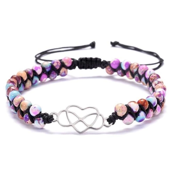 Adjustable Stainless Steel Beads Bracelet - For Granddaughter Gift