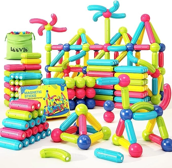 Magnetic Balls and Rods Building Blocks – STEM Educational Toy for Kids