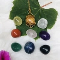Interchangeable Healing Crystal Necklace with Stone Holder – Jewelry Gift