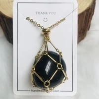Interchangeable Healing Crystal Necklace with Stone Holder – Jewelry Gift