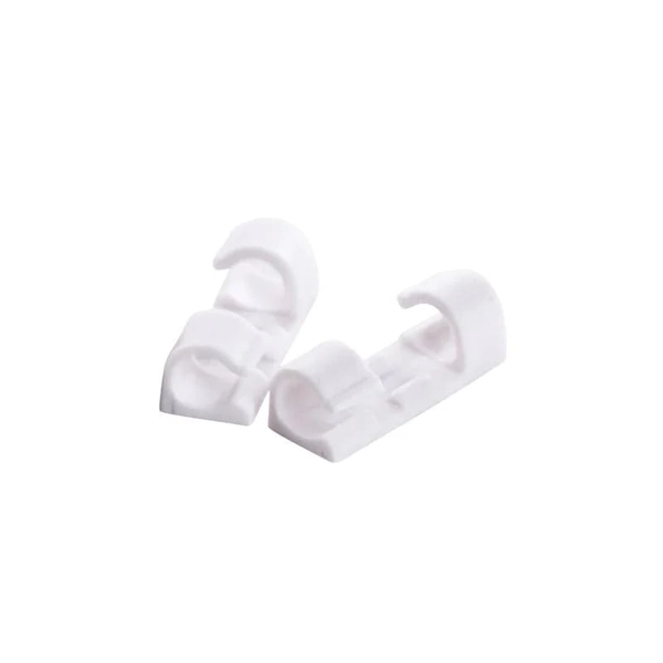 Self-Adhesive Cable Organizer Clips – 20/60pcs Wire Management Clamps - White, 20PCS