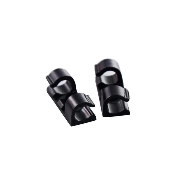 Self-Adhesive Cable Organizer Clips – 20/60pcs Wire Management Clamps - Black, 20PCS