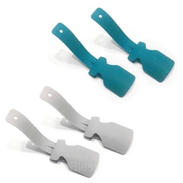 Wear Shoe Helper - Easy Slip-On Shoe Aid for All Ages - Gray & Blue