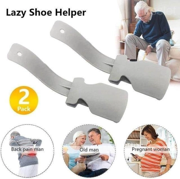 Wear Shoe Helper - Easy Slip-On Shoe Aid for All Ages - Gray