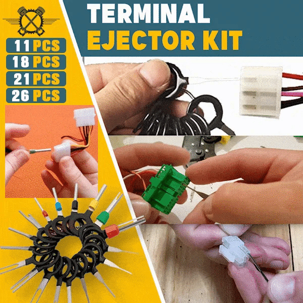 Universal Terminal Removal Ejector Tool Kit for Wires & Pins