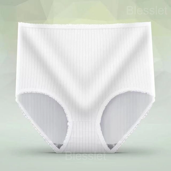 Antibacterial Absorbent Women’s Underwear with Silver Ion Technology - White, XL（154lbs-176lbs/70-80kg）