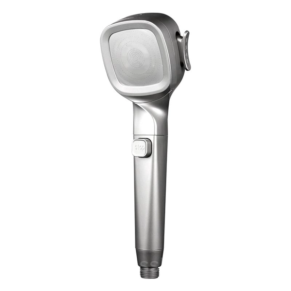 Multi-Functional High Pressure Shower Head with 4 Spray Modes & Filter - Silver, Shower Head