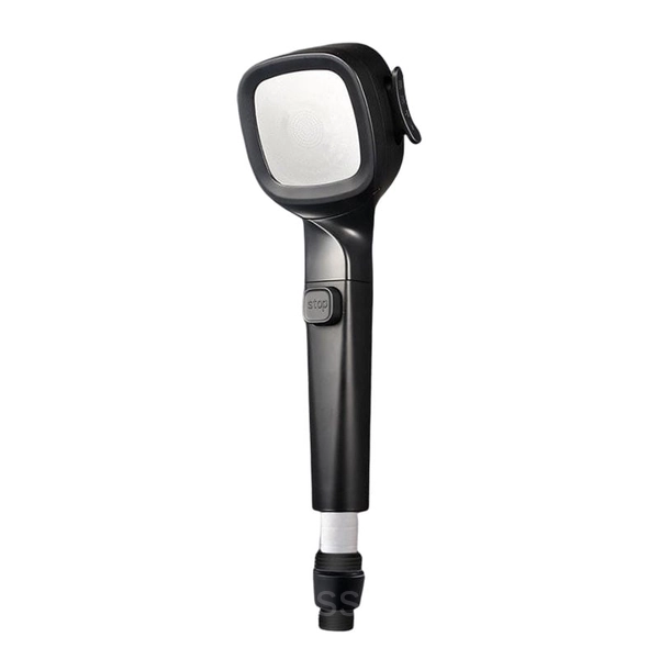 Multi-Functional High Pressure Shower Head with 4 Spray Modes & Filter - Black, Shower Head