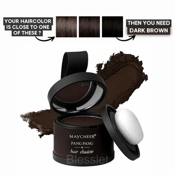 Waverlo Hairline Powder - Root Concealer & Grey Touch-Up - Dark Brown