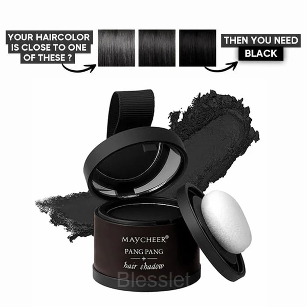 Waverlo Hairline Powder - Root Concealer & Grey Touch-Up - Black